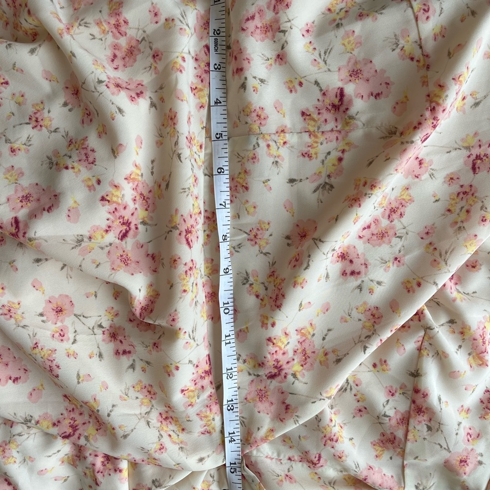 Floral Wrap Midi Dress - fits L or XL - Picture 5 of 8